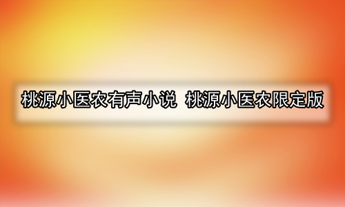 桃源小医农有声小说 桃源小医农限定版